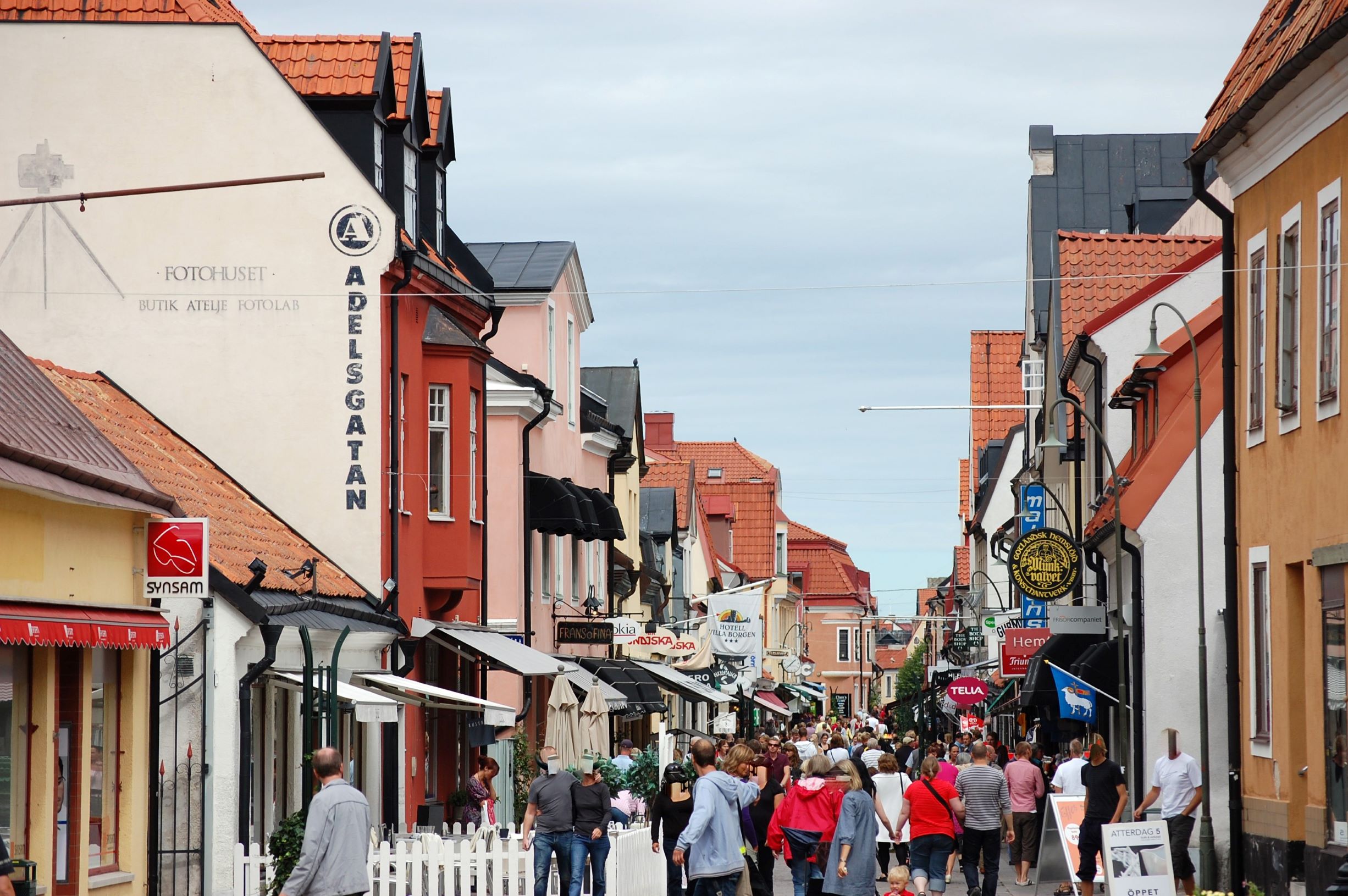 Affärsgatan Adelsgatan i Visby