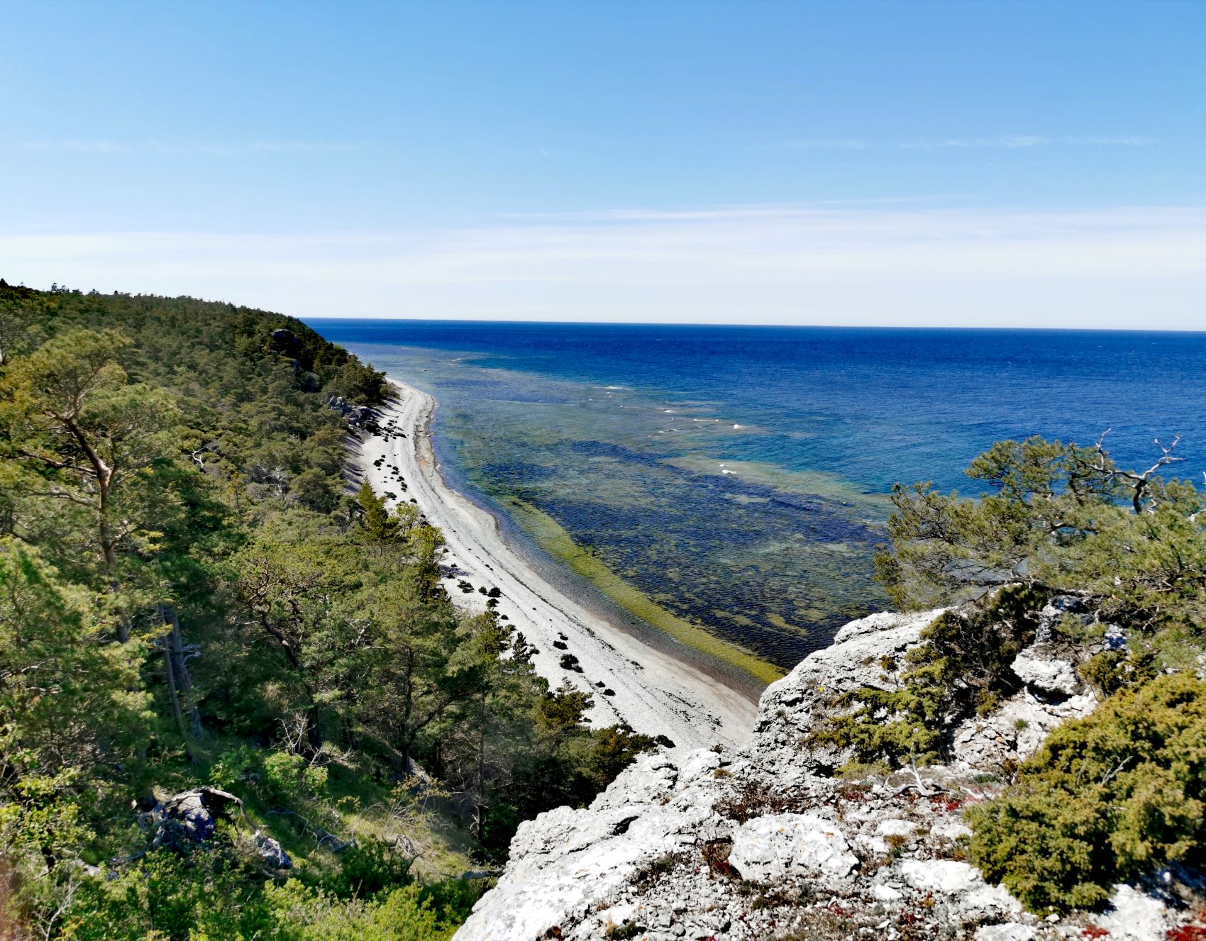 Klint på nordvästra Gotland