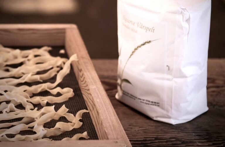 Färsk pasta av spelt