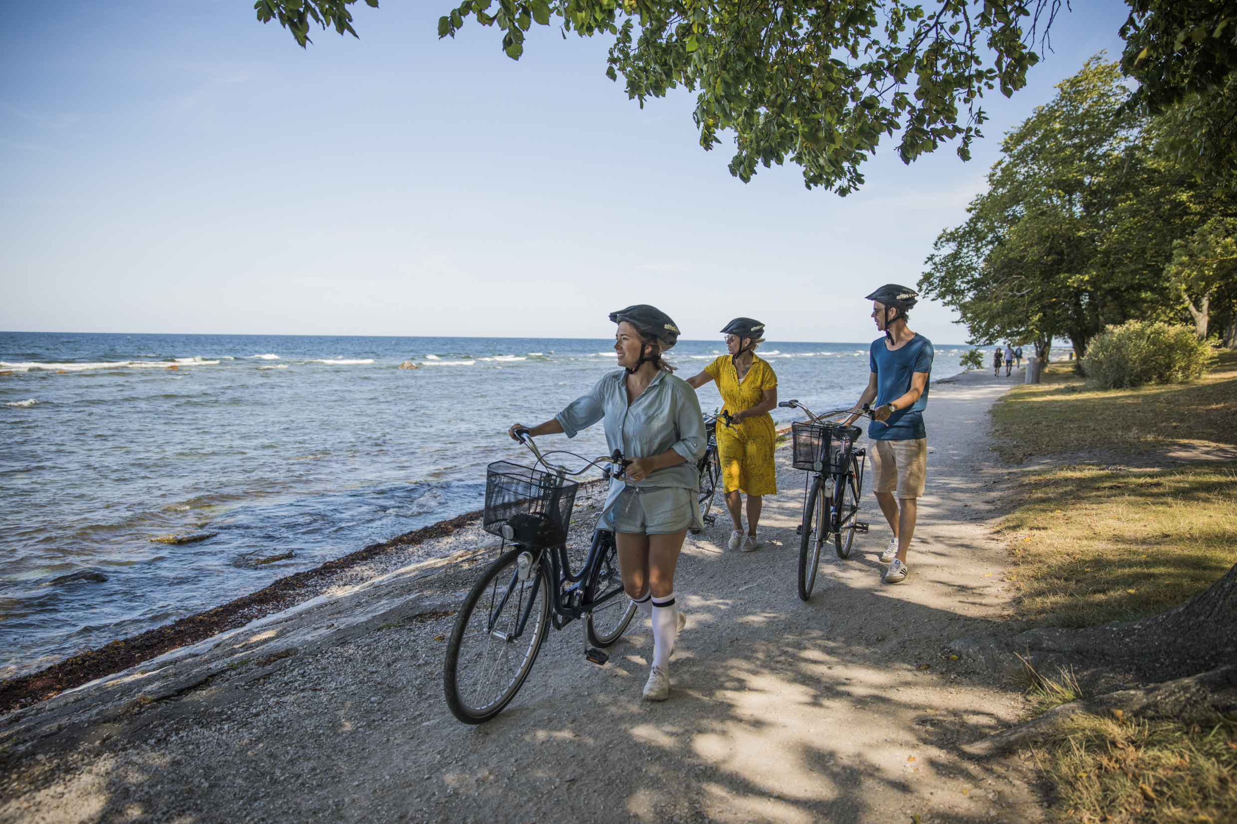 Cyklar vid Strandpromenaden