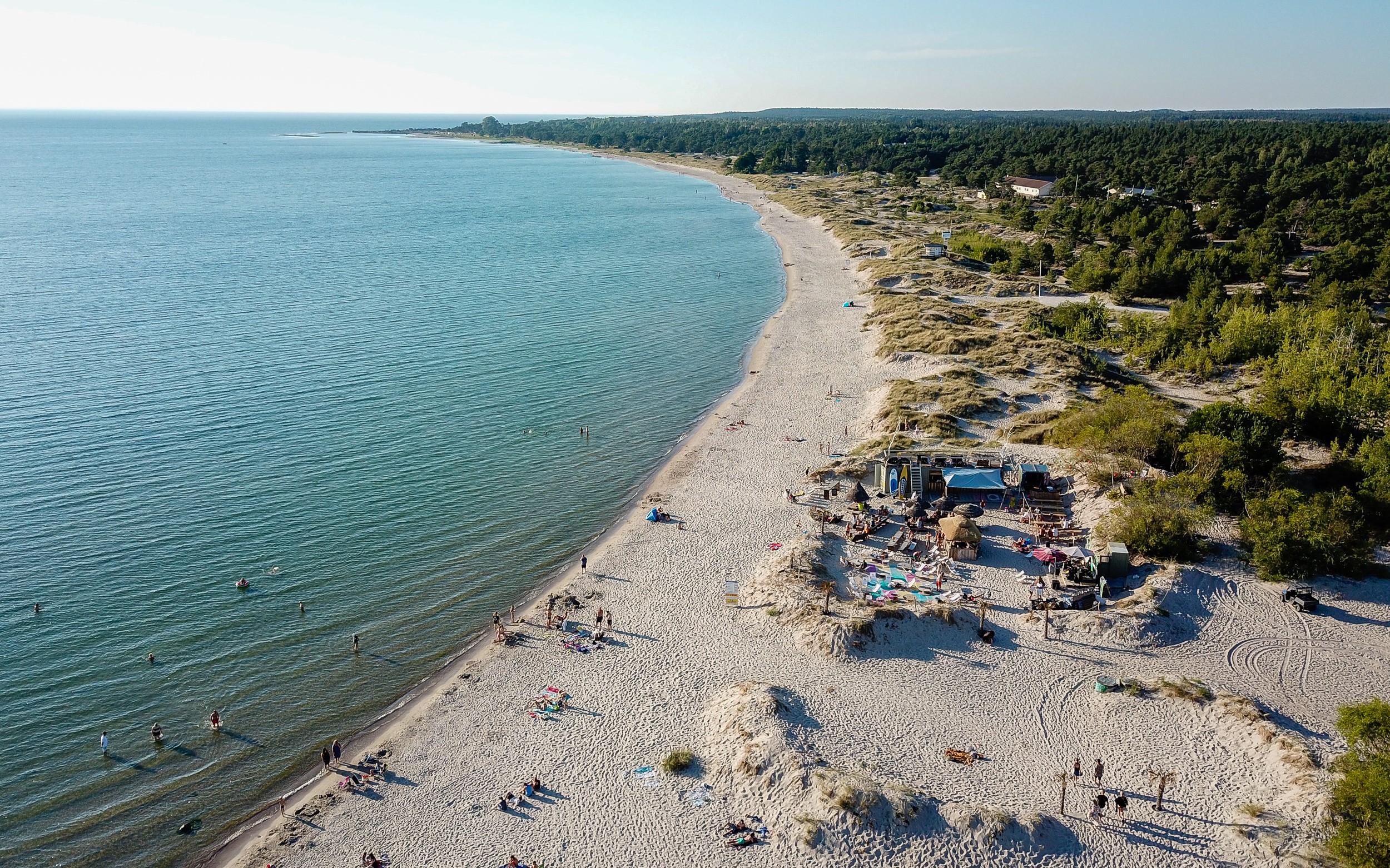 Tofta strand från ovan