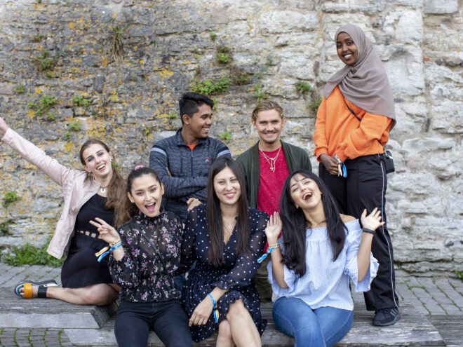 Grupp av studenter