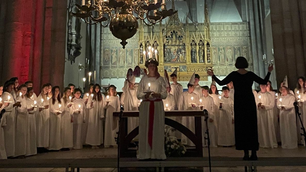 Luciafirande i Visby domkyrka